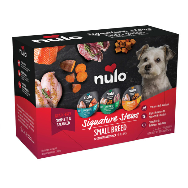 Nulo Signature Stews Variety Pack: Small Breed Wet Dog Food 2.8 Oz Pack Of 12