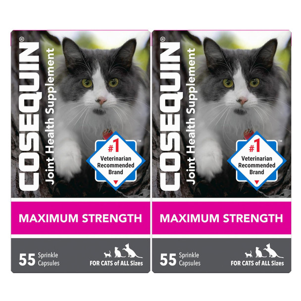 Nutramax Laboratories Nutramax Cosequin For Cats Joint Health Supplement Contains Glucosamine For Cats Plus Chondroitin Supports Healthy Joints For All Breeds And Sizes Sprinkle Capsules 55 Count