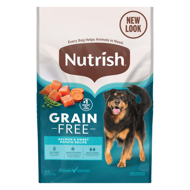Nutrish Grain Dry Dog Food Salmon & Sweet Potato Recipe 23 Lb. Bag (Rachael Ray)