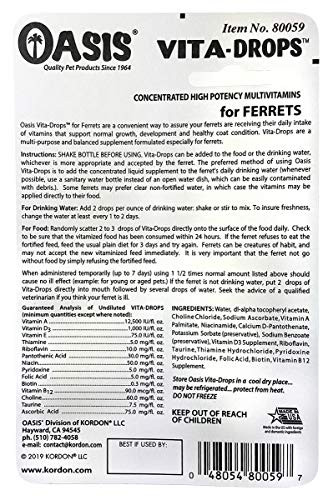 Oasis #80059 Ferret Vita-Drop Vitamins 2-Ounce