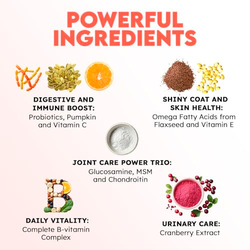 Okk Bi Cat Vitamins For Indoor & Outdoor Pets - 200 Chews - Healthy Cat Treats - Immune Joint Support Skin & Digestion - Multivitamin With Omega 3S Glucosamine & Probiotics