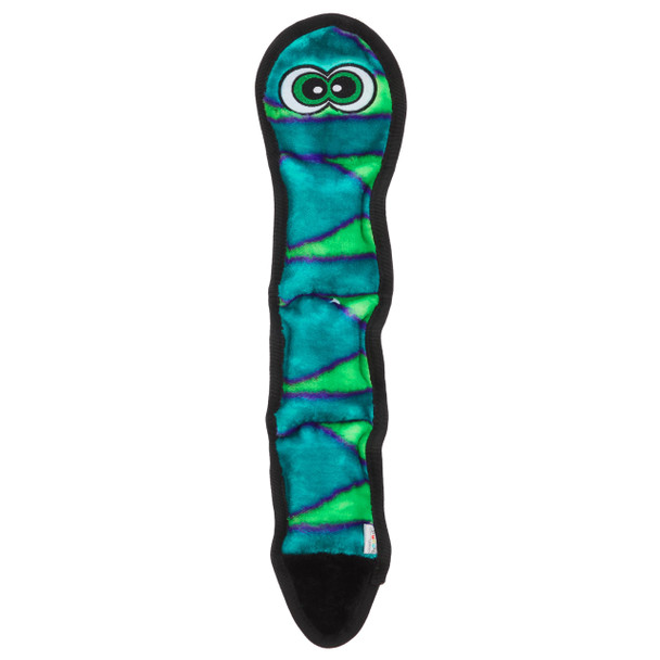Outward Hound Durablez Gecko Squeaky Plush Dog Toy No Stuffing For Less Mess Interactive & Tough 4 Jumbo Squeakers Puppies & Dogs Large 17.5"