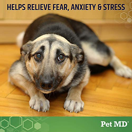 Pet Md Calming Chews For Dogs - Dog Calming Treats With Hemp & Melatonin - Calming Anxiety Relief & Separation Relaxant With Chamomile & L-Tryptophan - 120 Ct