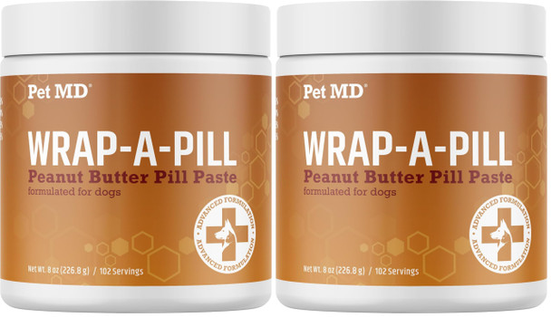 Pet Md Wrap A Pill Peanut Butter Flavored Pill Paste For Dogs - Make A Pocket To Hide Pills And Medication For Pets - 59 Servings