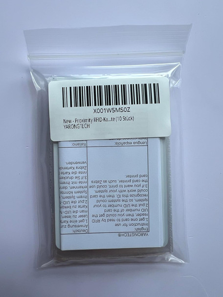 Proximity RFID Card 125KHZ EM4100 Read Only ID Smart Door Entry Access Control Plastic Card (Pack of 10) -YARONGTECH Proximity RFID Card 125KHZ EM4100 Read Only ID Smart Door Entry Access Control Plastic Card (Pack of 10) -YARONGTECH