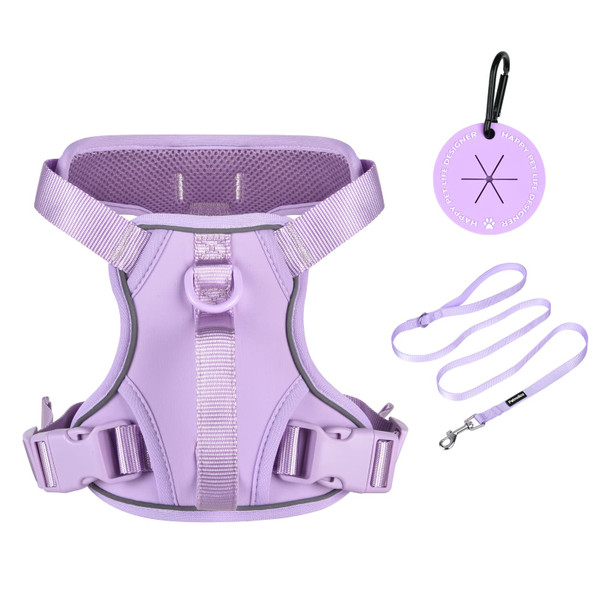 Petmolico Dog Harness For Small Dogs Cute Harness Vest With Two Leash Clips And Soft Handle Reflective Easy Walk Puppy Vest - Pink X-Small