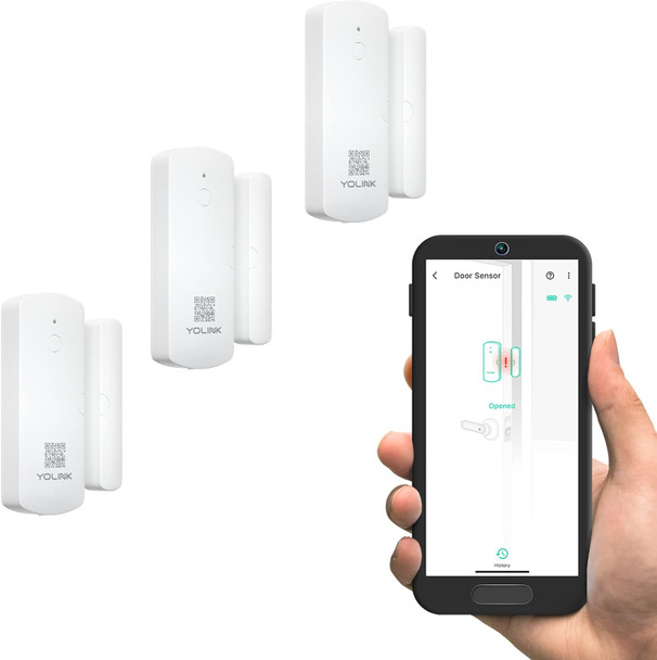 YoLink LoRa Smart Door & Window Sensor 3-Pack: Door Left-Open Reminders, up to 1/4 Mile Open-Air Range, up to 5 Year Battery Life, Alexa, IFTTT, Home Assistant YoLink LoRa Smart Door & Window Sensor 3-Pack: Door Left-Open Reminders, up to 1/4 Mile Open-Air Range, up to 5 Year Battery Life, Alexa, IFTTT, Home Assistant