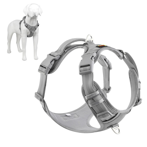 Plutus Pet No Pull Dog Harness Release At Neck Reflective Adjustable Dog Vest Harness Easy Control Handle For Walking For Small Medium Large Dogs Hot Pink M