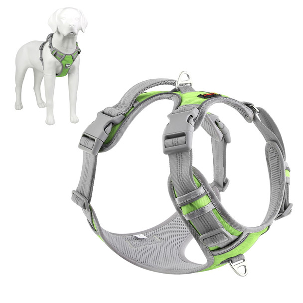 Plutus Pet No Pull Dog Harness Release At Neck Reflective Adjustable Dog Vest Harness Easy Control Handle For Walking For Small Medium Large Dogs Hot Pink M