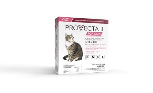 Provecta Ii For Small Cats (5 9 Lbs) Flea And Tick Topical Treatment 4-Month Supply