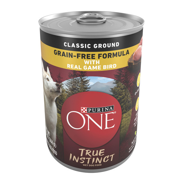 Purina One Classic Ground Beef And Brown Rice Entree Adult Wet Dog Food - (Pack Of 12) 13 Oz. Cans