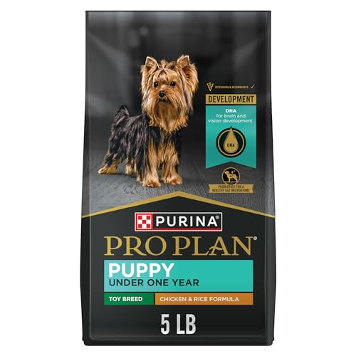 Purina Pro Plan High Protein Toy Breed Puppy Food Dha Chicken And Rice Formula - 5 Lb. Bag