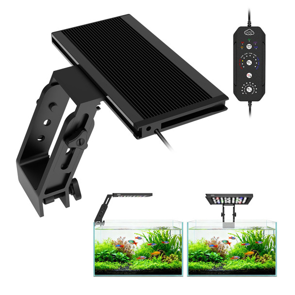 Qzq Fish Tank Light Aquarium Light 24/7 Mode Led Aquarium Lights For Fish Tank With Adjustable Timer/Brightness Aquarium Plant Light (12W For 7 12 Inch Tank)
