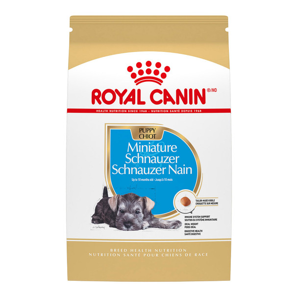 Royal Canin Breed Health Nutrition Miniature Schnauzer Adult Dry Dog Food 10 Lb Bag