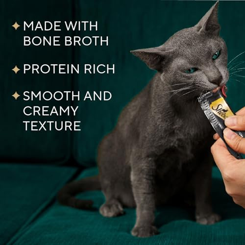 Sheba Premium Puree Cat Treats Lickable Roasted Chicken Flavor Smoked Salmon Flavor And Seared Tuna Flavor 0.49 Oz. Tubes 24 Count