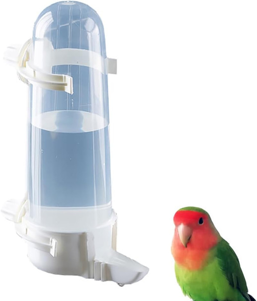 Shuoxpy Pet Bird Waterer - 8.45 Fl Oz Automatic Parrot Water Feeder Suspended Bird Cage Dispenser For Parakeet Budgie Cockatiel Lovebirds Canary (2Pcs)
