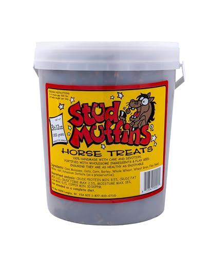 60Oz Horse Treats Bucket - 4Lb Stud Muffins Horse Treats Bulk Pack