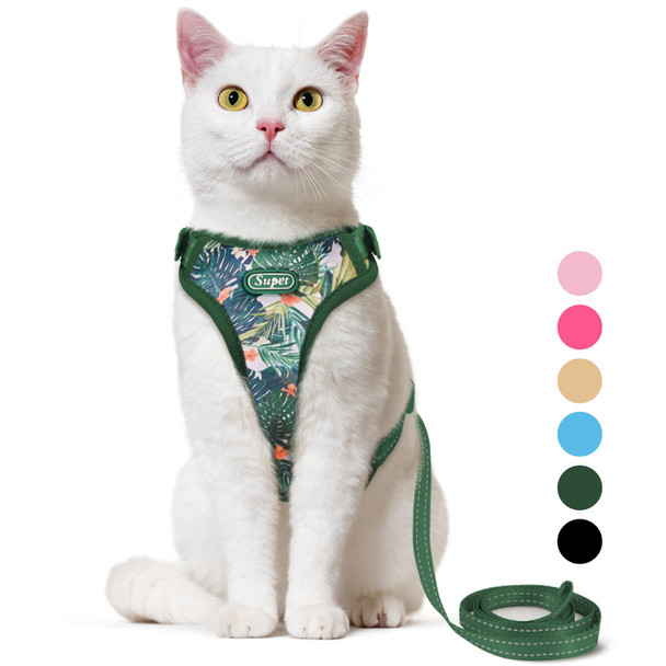 Supet Cat Harness And Leash Escape Proof For Walking Adjustable For Large And Small Kittens Dogs