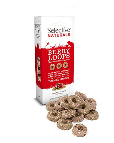 Supreme Petfoods Supreme Science Selective Naturals Berry Loops With Timothy Hay & Cranberry For Guinea Pigs 2.8 Oz.