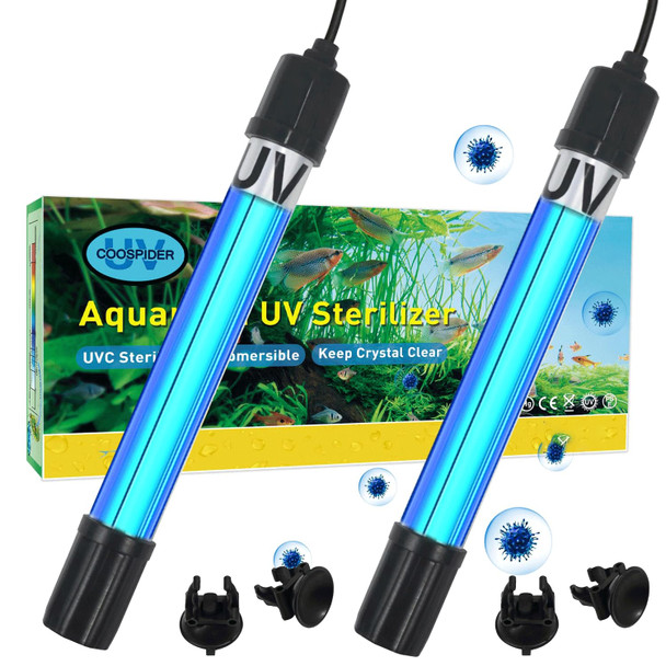 Tararium Aquarium Light 5W For 20-75 Gallon Submersible Clean Green Lamp Ctuv-H6F/Ctuv-H5P/Ctuv-H4F/Aq028 Replacement Light Bulb