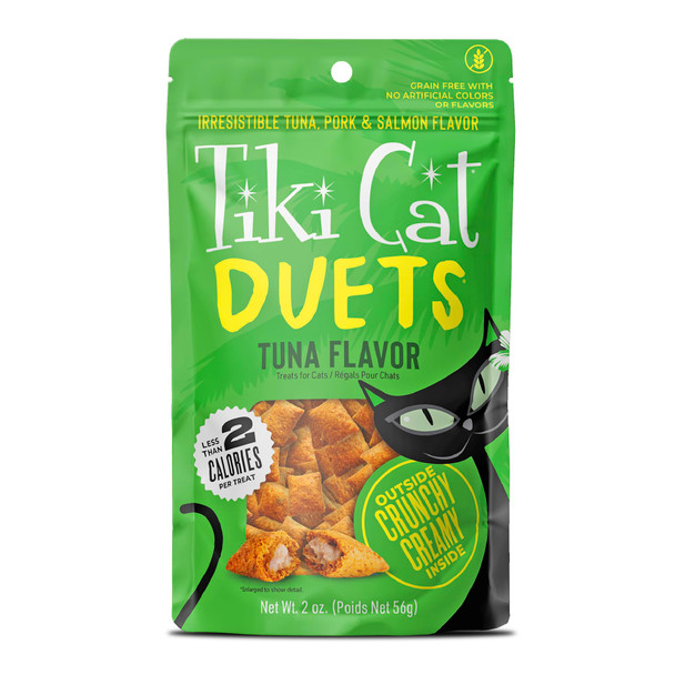 Tiki Pets Tiki Cat Duets Cat Treats Tuna Flavor 2 Oz. Pouch (8 Count)