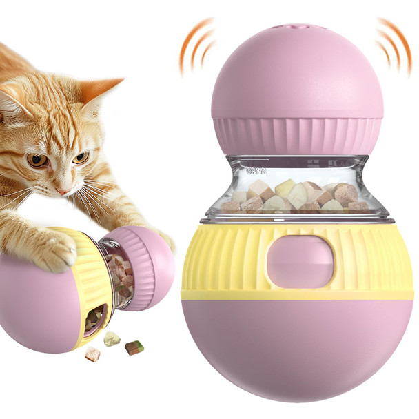 Tlkng Cat Treat Dispensing Toy Kitten Puzzle Feeder & Food Dispenser Ball - Kitty Enrichment Toys For Indoor Cats Kitty Stimulating Tous