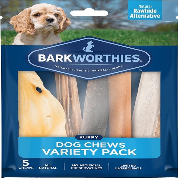 Barkworthies 20512303 Meat Lovers Assorted Dog Chews, Pack of 10