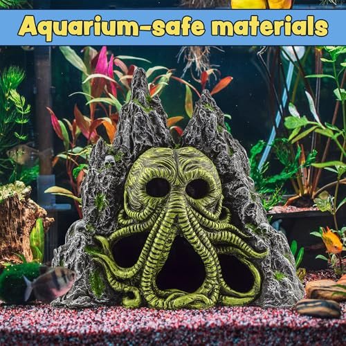 Toy Vault Cthulhu Monster Aquarium Cave Hideaway Fish Tank Decor H.P. Lovecraft Themed