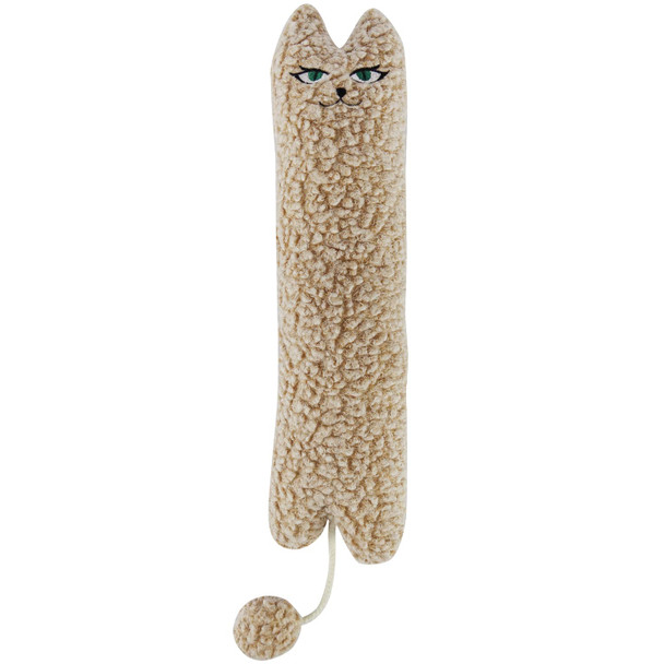 Ttcat Catnip Silvervine Matatabi Pillow For Cats & KittensCat Kicker ToyLarge Size Cat Pillow Soothing Plush Cat Toy(Beige).