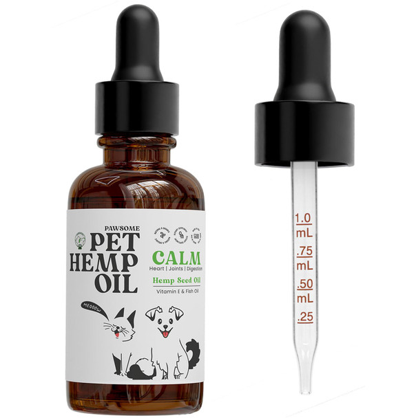 Txlsc Llc Hemp Oil For Dogs And Cats Helps With Skin Coat & Health Premium Fish Oil Blend Improves Immune System & I J Int H Alth - Natural Ingredients - Made In Usa (1Oz) (Pack Of 1)