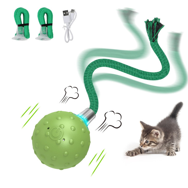 Umosis Interactive Cat Toys For Bored Indoor Adult Cats Automatic Fast Move On Carpet Bird Chirping & Motion Activated Cat Ball