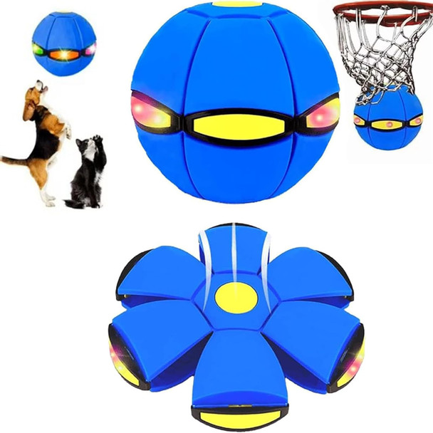 Uniqus Magic Bouncing Ball - Magic Meta Ball Magic Flying Saucer Bouncy Ball Parent-Child Interaction Doggy Disc Balls For Small & Large Dogs Dual Form Ly Switchable