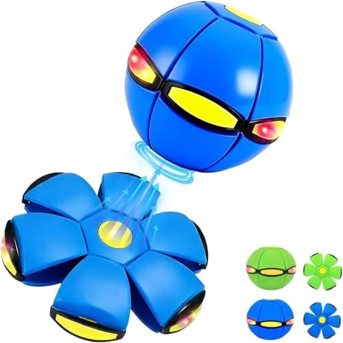 Uniqus Magic Ball Magic Meta Ball Magics Bouncing Balls Dual Form Ly SwitchableMagic Ball Toy With 6 Light Suitable For Indoor & Outdoor Use (Blue)