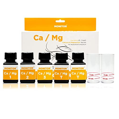 Uniqus Monitor Calcium/Magnesium Low Salinity (0-5 Ppt) Test Kit (120 Tests) - Monitor Aquarium And Aquaculture Water Quality