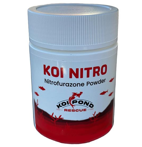 Uniqus Koi Nitro (5 Grams) Nitrofurazone Powder Effective Fish Treatment For Bacterial Infections In Koi And Ornamental Fish