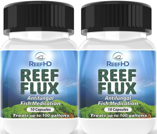 Uniqus Reefhd Reeflux Fiuconazole 200Mg Fungai Fish Lnfections Lchthyophonus Saproiegnia Klll Bryopsis Green Hair Aigae Aquarium Reef Flux Aigae Buster (Two Packs)