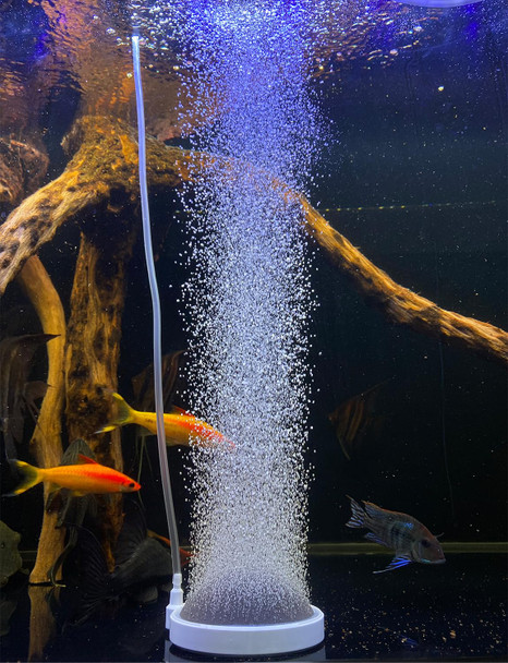 Upettools Aquarium Air Stone Fish Tank Bubbler Small Nano Air Bubble Stone Super-High Dissolved Oxygen Diffuser Makes Super Tiny Bubbles 4 Inch