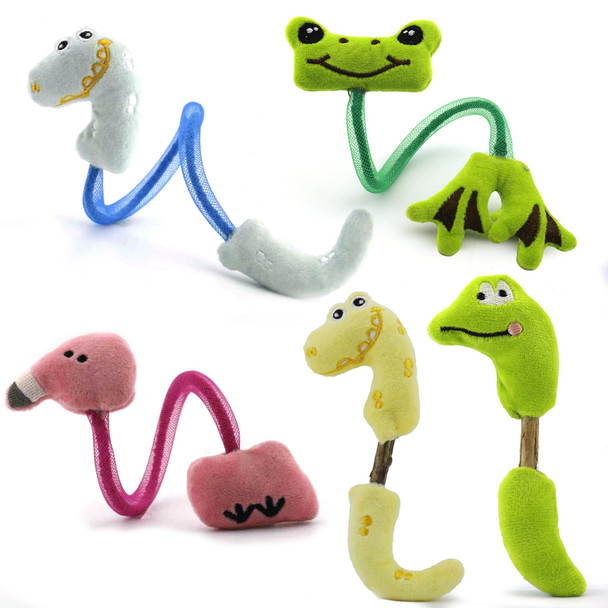 Uyiixoxo Interactive Cat Toys Set Silvervine Chew Sticks And Cat Spring Toy Indoor Catnip Toys For Exercise And Dental Care For Adult Cats And Kittens (10 Packs)