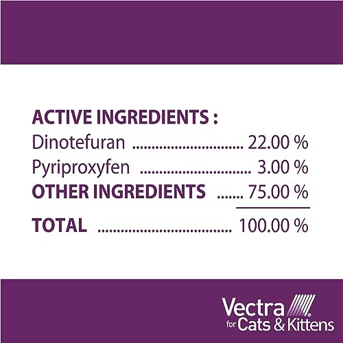 Vectra For Cats Flea Treatment & Prevention For Large Cats (Over 9 Lbs.) 6-Month Supply