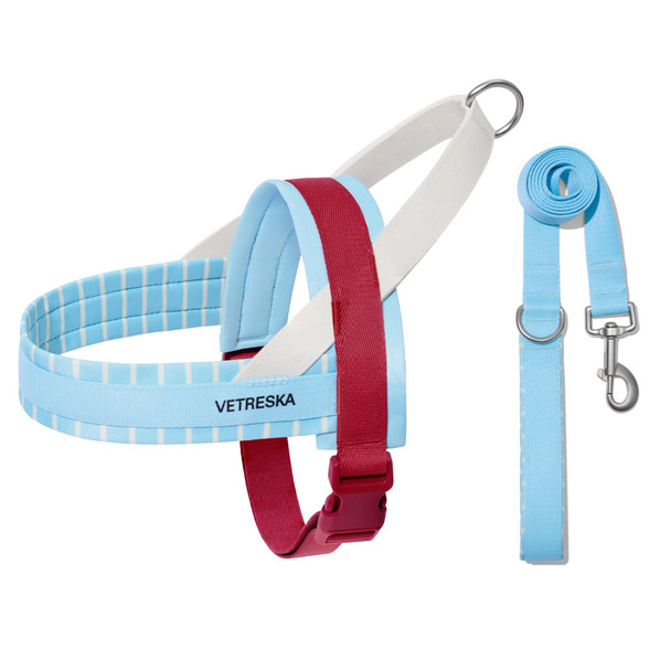 Vetreska Moma Dog Harness For Medium Large Dogs Easy Walk Dog Harness And Leash Set No Pull Dog Vest Harness For Walking And Training Adjustable Take Control & Anti-Twist Pet Lead Combo(Yellow M)