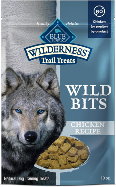 Blue Buffalo Wilderness Wild Bits Soft & Chewy Training Treats for Dogs, Grain-, Chicken Recipe, 10-oz. Bag