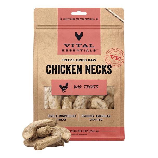 Vital Essentials Ze Dried Raw Chicken Hearts Dog Treats Single Ingredient Premium Quality Grain Treats For Dogs 1.9 Oz Bag