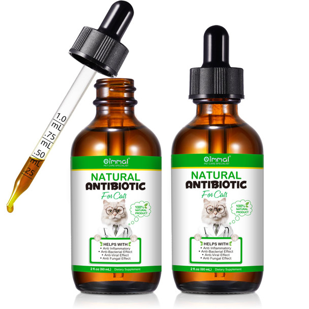 Vosifsdiy Cat Antibiotics Antibiotics For Cats Natural Cat Antibiotics Multivitamin Herbal Supplements 60Ml