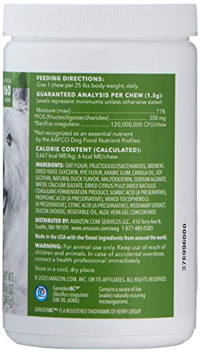 Wag - Brand Probiotic Supplement Chews For Dogs Supports Digestive Health And Gut Flora Natural Duck Flavor 160 Count Pack Of 1