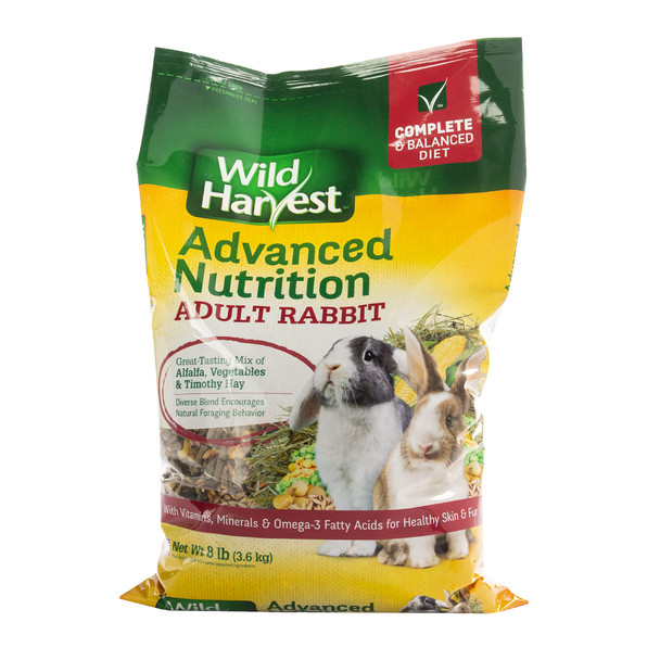 Wild Harvest Advanced Nutrition Diet For Adult Rabbits 8 Lbs