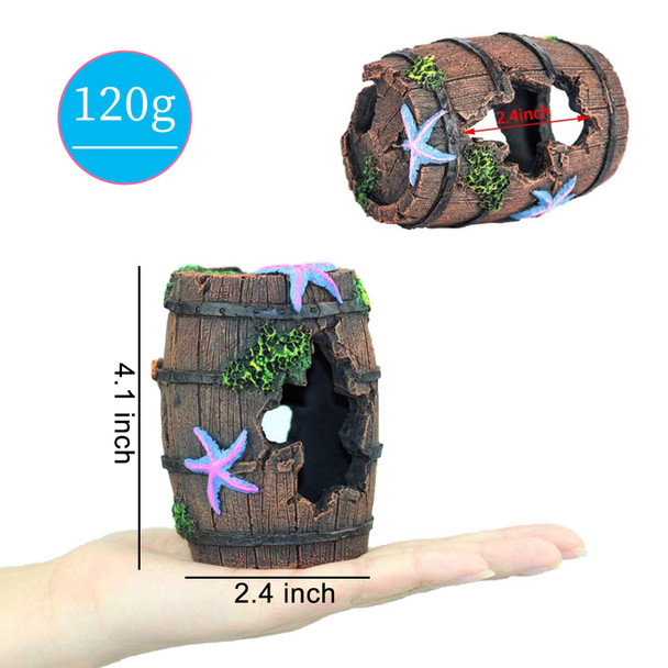 Wishlotus Aquarium Fish Tank Decorations Aquarium Hideout House Theme Plastic Plants Fish Cave Aquarium Castle Mermaid Ornaments Shipwreck Hideouts Fish Tank Accessories D Cor