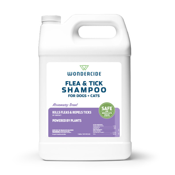 Wondercide - Flea & Tick Shampoo For Dogs And Cats - Flea And Tick Killer Treatment With Natural Essential Oils - For Pets Over 4 Months - Powered By Plants - 12 Fl Oz