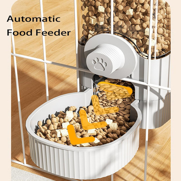 Yaqizeng Hanging Automatic Bunny Food Water Dispenser Gravity Rabbit Cage Feeder And Water Dispenser Ferret Cages Accessories Cage Cat Food Bowl For Chinchilla Guinea Pig Hedgehog (Blue)