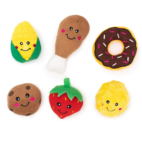 Zippypaws Burrow Replacement Miniz - Interactive Dog & Puppy Toys For Boredom Stimulating Pet Products To Keep Them Busy Plush Refills For Hide & Seek Puzzle Squeaky Toy For Enrichment - Cookies