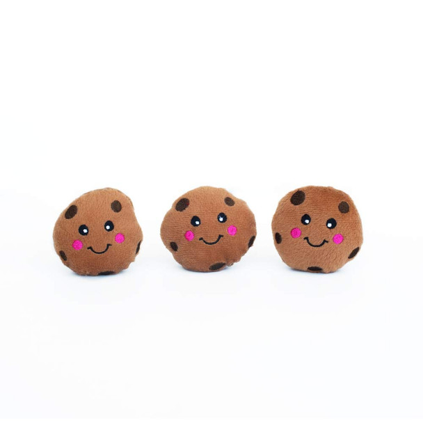 Zippypaws Burrow Replacement Miniz - Interactive Dog & Puppy Toys For Boredom Stimulating Pet Products To Keep Them Busy Plush Refills For Hide & Seek Puzzle Squeaky Toy For Enrichment - Cookies